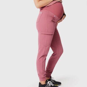 Figs Medium Petite Mauve Pink Zamora Maternity Jogger Scrub Pant New!
